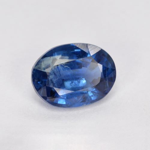 Cianita azul natural de 1,71 ct, corte óvalo, SI