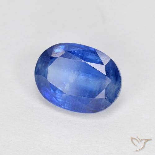 Cianita Azul medio natural de 1.87 ct, Ovalada, SI