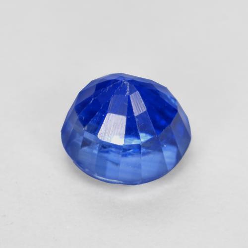 Cianita azul natural de 0,93 ct, corte redondo, VS-SI