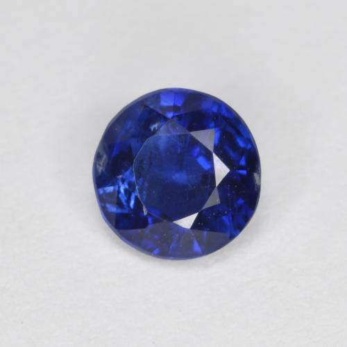 Cianita azul natural de 0,54 ct, corte redondo, VS-SI