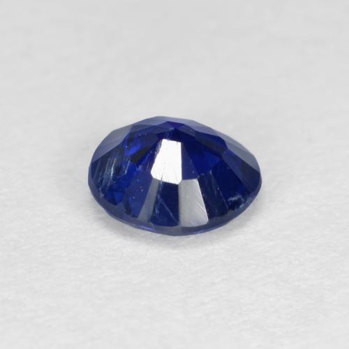 Cianita azul natural de 0,54 ct, corte redondo, VS-SI