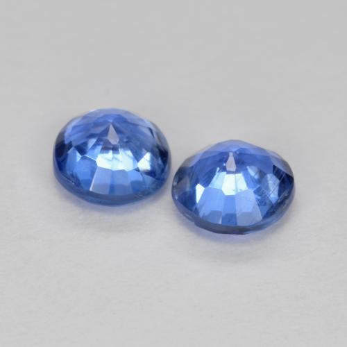 Gemas de Cianita Azul claro natural de 0.74 ct, Corte Redondo, SI