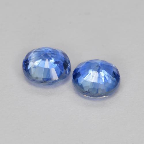 Gemas de cianita azul natural de 0,69 ct, corte redondo, SI