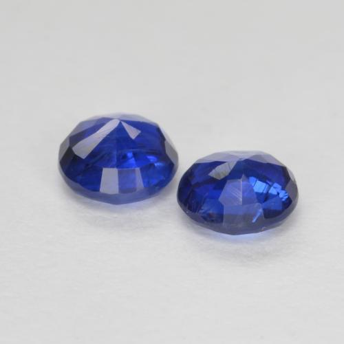 Gemas de cianita azul natural de 0,75 ct, corte redondo, VS-SI