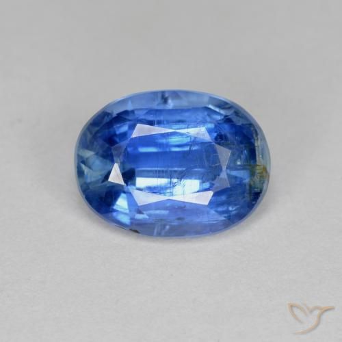 Cianita Azul medio natural de 2.59 ct, Ovalada, SI