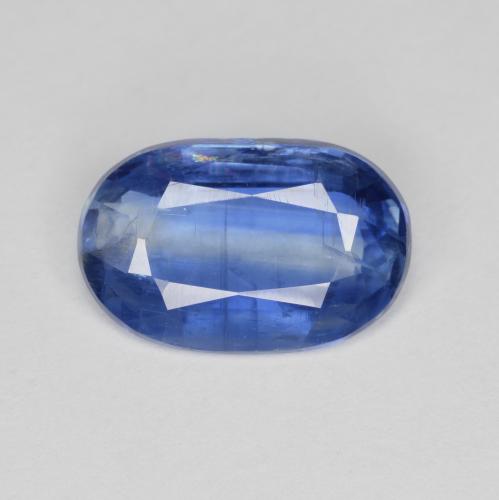 Cianita azul natural de 2,57 ct, corte óvalo, SI