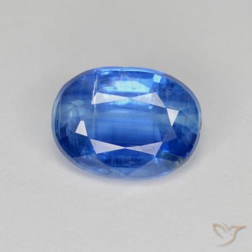 Cianita azul natural de 2,95 ct, corte óvalo, VS-SI