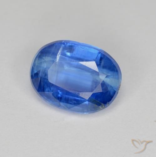 Cianita azul natural de 2,95 ct, corte óvalo, VS-SI