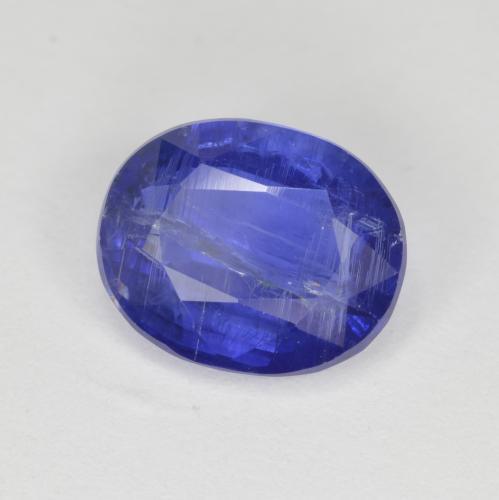 Cianita Azul violeta intenso natural de 3.05 ct, Corte Óvalo, SI