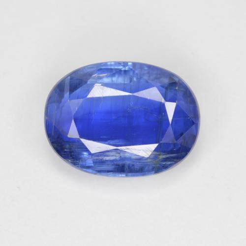 Cianita azul natural de 3,26 ct, corte óvalo, SI