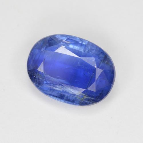 Cianita azul natural de 3,26 ct, corte óvalo, SI