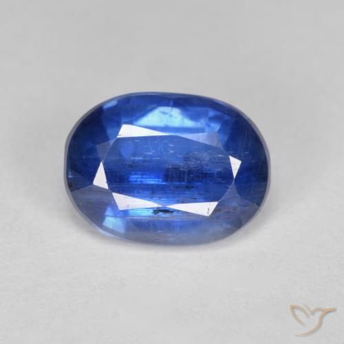 2.78ct Natural Azul oscuro cianita, Ovalada, SI