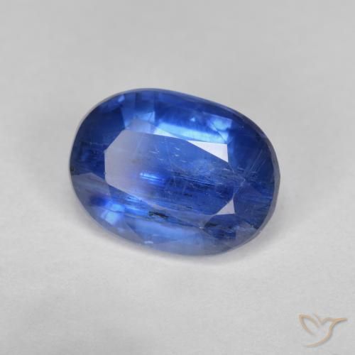 Cianita Azul oscuro natural de 2.78 ct, Ovalada, SI
