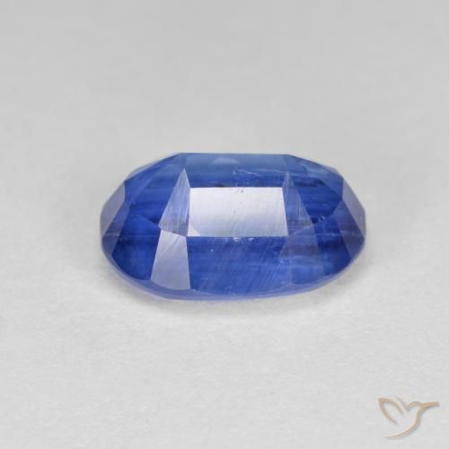 Cianita Azul oscuro natural de 2.78 ct, Ovalada, SI