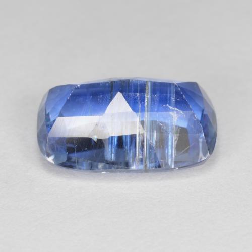 Cianita azul natural de 3,76 ct, corte cojín, SI