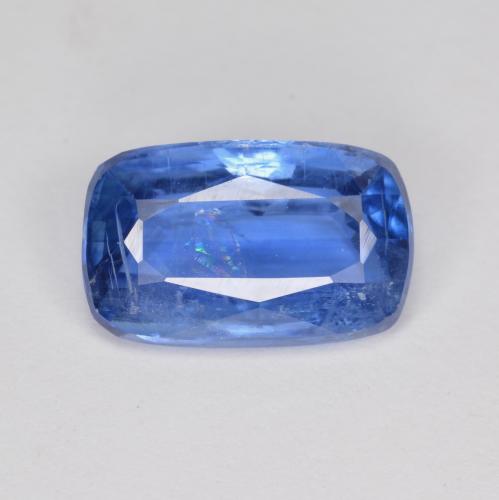 Cianita azul natural de 3,10 ct, corte cojín, SI