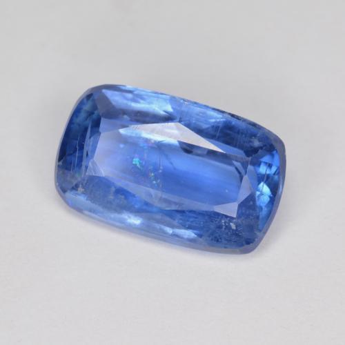 Cianita azul natural de 3,10 ct, corte cojín, SI