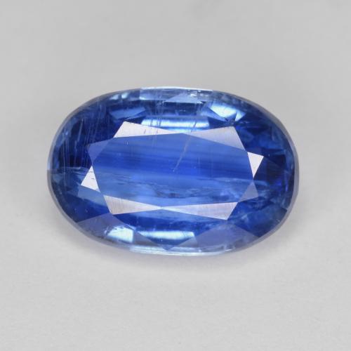 Cianita azul natural de 3,98 ct, corte óvalo, SI