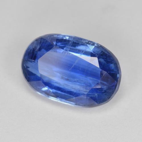 Cianita azul natural de 3,98 ct, corte óvalo, SI