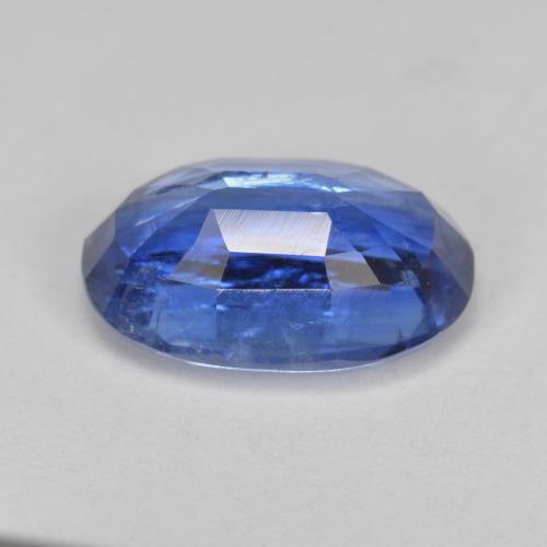 Cianita azul natural de 3,98 ct, corte óvalo, SI