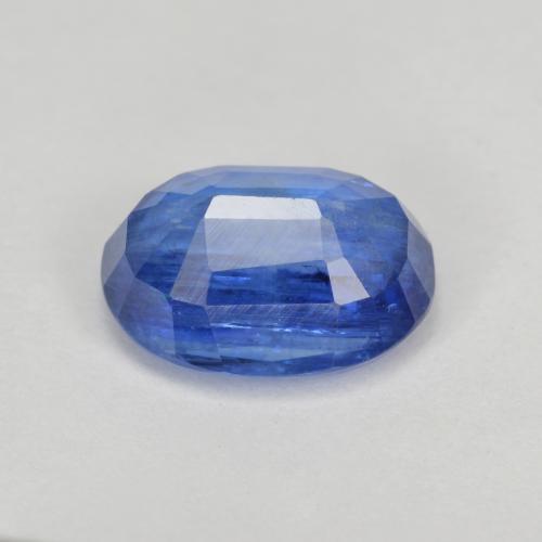 Cianita azul natural de 3,32 ct, corte óvalo, SI