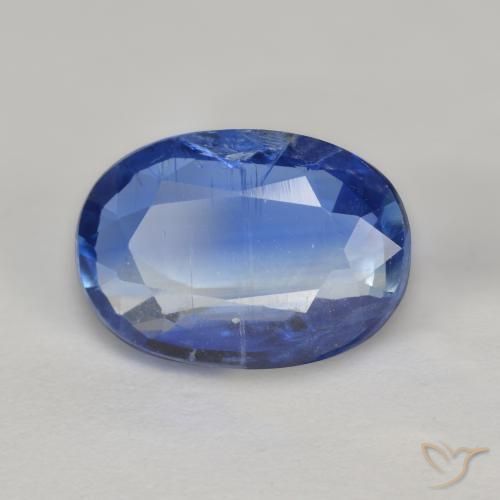 Cianita Azul oscuro natural de 2.71 ct, Corte Óvalo, SI-I1