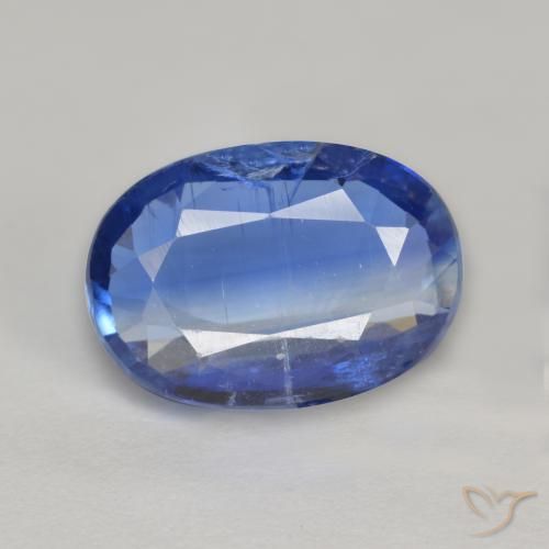 Cianita Azul oscuro natural de 2.71 ct, Corte Óvalo, SI-I1