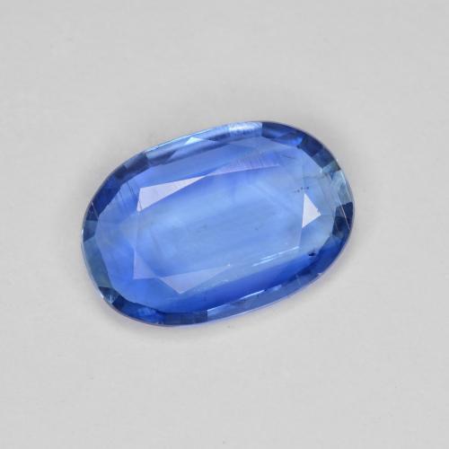 Cianita azul natural de 3,04 ct, corte óvalo, VS-SI