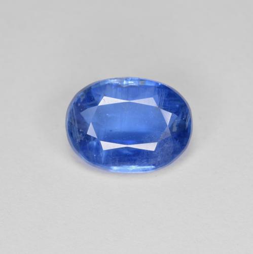 Cianita azul natural de 3,12 ct, corte óvalo, VS-SI