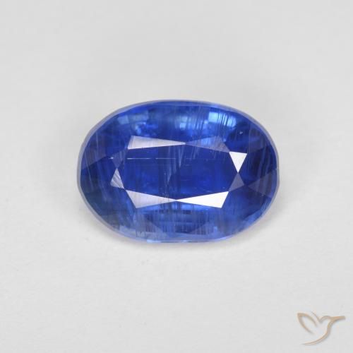 Cianita Azul oscuro natural de 3.06 ct, Corte Óvalo, SI