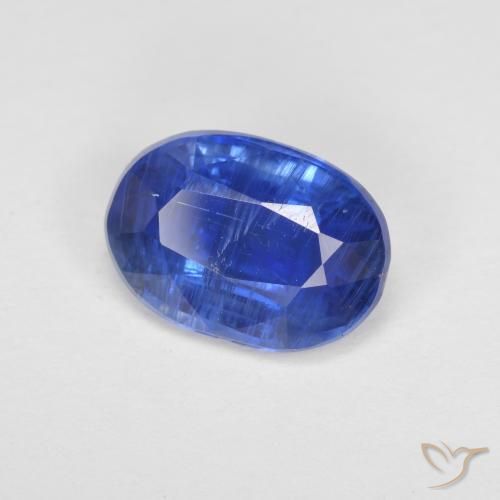 Cianita Azul oscuro natural de 3.06 ct, Corte Óvalo, SI