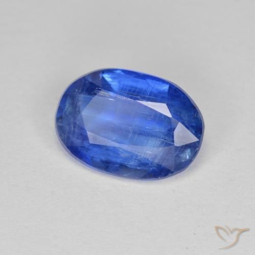 Cianita azul natural de 2,72 ct, corte óvalo, SI