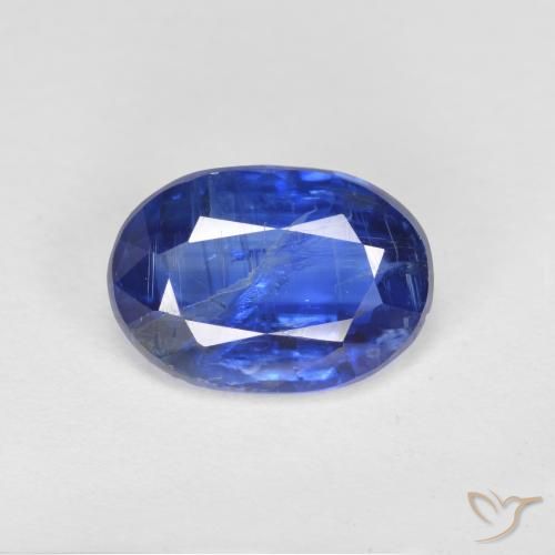 2.44ct Natural Azul oscuro cianita, Ovalada, SI-I1