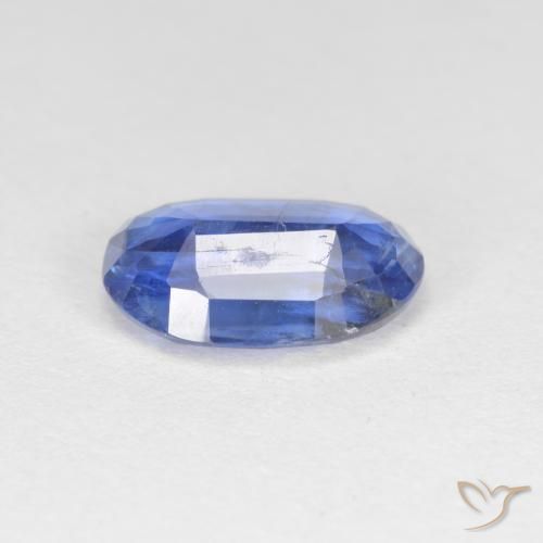 Cianita Azul oscuro natural de 2.44 ct, Ovalada, SI-I1