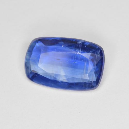 Cianita azul natural de 2,94 ct, corte cojín, SI
