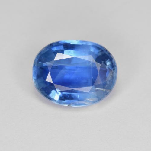 Cianita Azul medio natural de 3.46 ct, Corte Óvalo, SI
