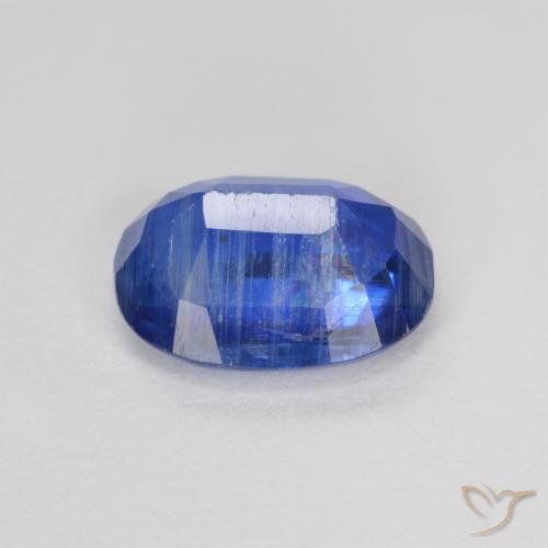 Cianita Azul oscuro natural de 2.74 ct, Ovalada, SI