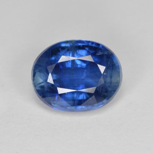 Cianita azul natural de 3,38 ct, corte óvalo, SI