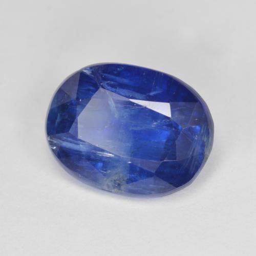 Cianita azul natural de 4,46 ct, corte óvalo, SI