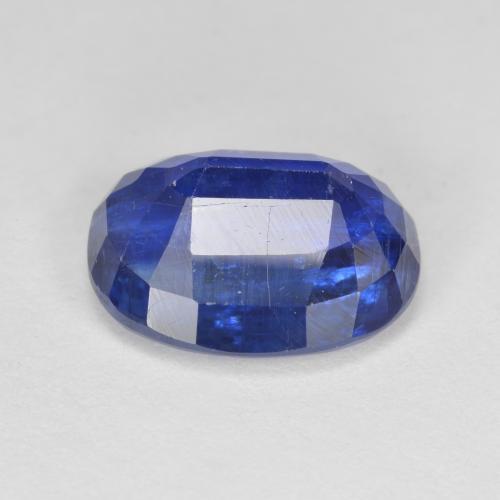 Cianita azul natural de 5,27 ct, corte óvalo, SI
