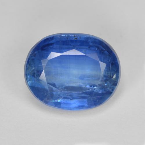 Cianita Azul marino claro natural de 4.48 ct, Corte Óvalo, SI