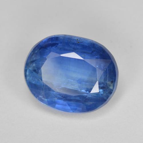 Cianita Azul marino claro natural de 4.48 ct, Corte Óvalo, SI