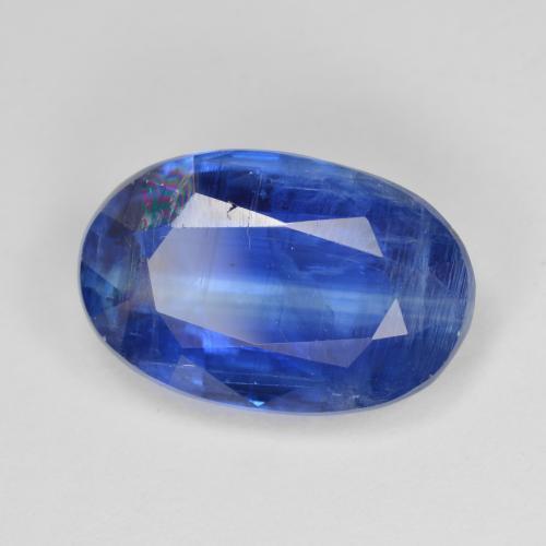 Cianita azul natural de 7,12 ct, corte óvalo, SI