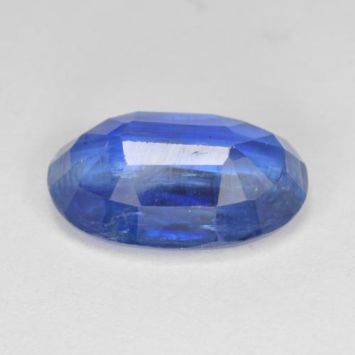 Cianita azul natural de 7,12 ct, corte óvalo, SI