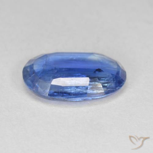 Cianita azul natural de 3,39 ct, corte óvalo, SI-I1