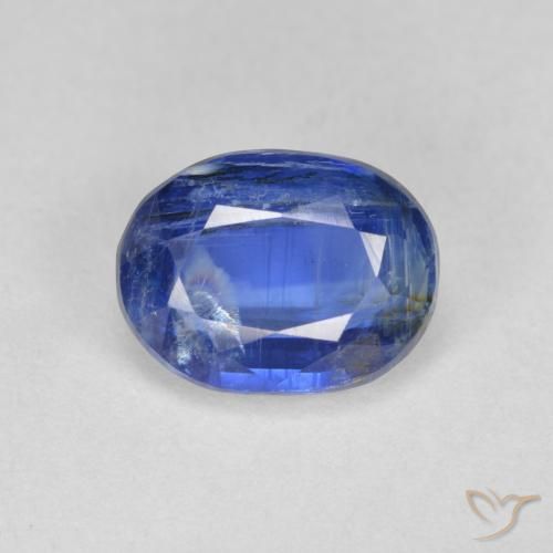 2.58ct Natural Azul marino cianita, Ovalada, SI-I1