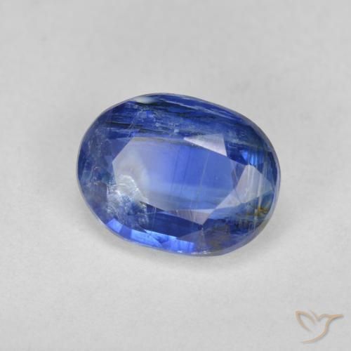 Cianita Azul marino natural de 2.58 ct, Ovalada, SI-I1