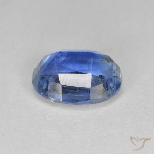 Cianita Azul marino natural de 2.58 ct, Ovalada, SI-I1