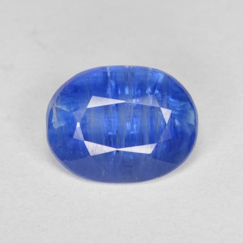 Cianita Azul azur intenso natural de 3.12 ct, Corte Óvalo, SI-I1