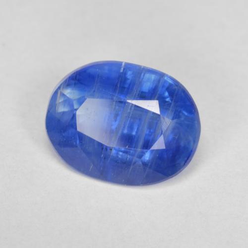 Cianita Azul azur intenso natural de 3.12 ct, Corte Óvalo, SI-I1